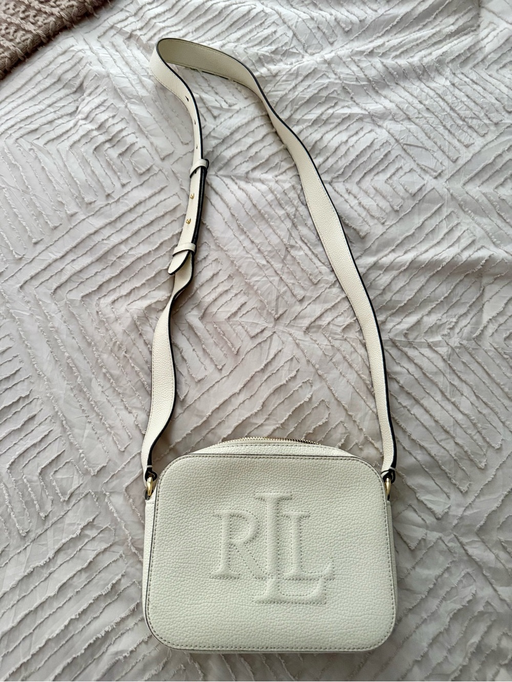 Lauren Ralph Lauren Hayes 20 crossbody Cream bag